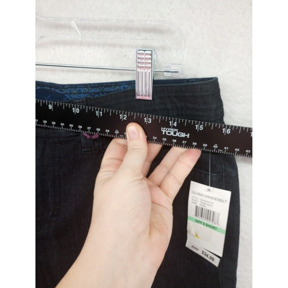 NWT Gloria Vanderbilt Mid Rise Comfort Fit Trousers Size 8 Short MSRP $34.99 EC - Picture 6 of 16